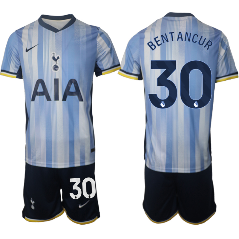 Men 2024-2025 Club Tottenham away Blue #30 Soccer Jersey->tottenham jersey->Soccer Club Jersey